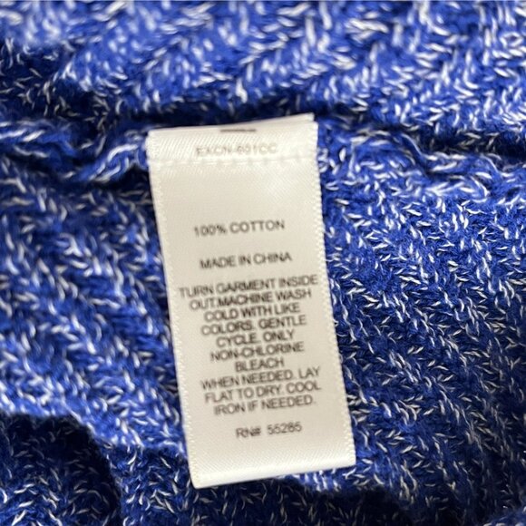 Express Knit Top Small Blue V Neck Short Sleeve Dolman Casual Soft - Picture 5 of 5